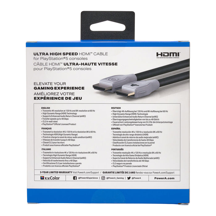 Cablu HDMI Powera 1520481-01 Negru/Gri 3 m