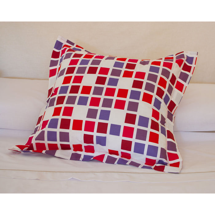 Husă de pernă de canapea Alexandra House Living Roșu 50 x 75 cm 55 x 55 + 5 cm Cadre