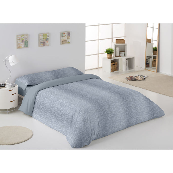 Set husă de pătură Alexandra House Living Tena Gri Oțel Pat 105 3 Piese