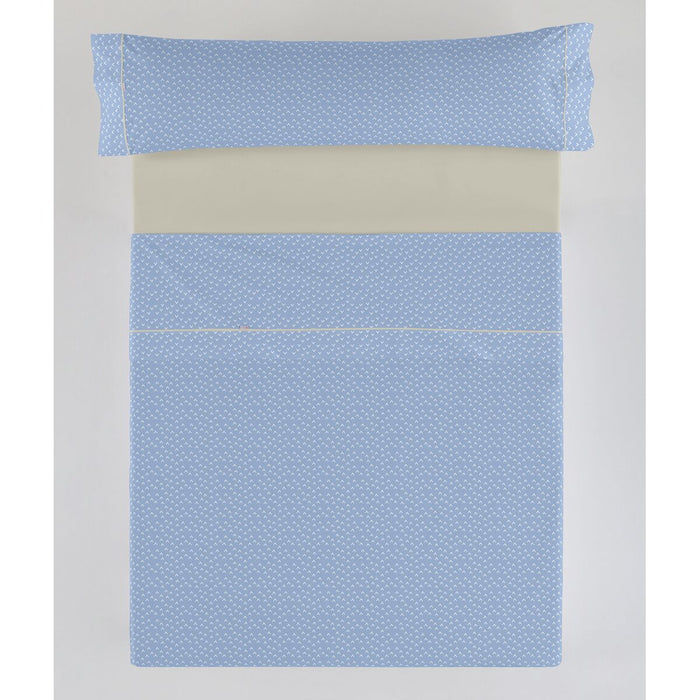 Set de foi Alexandra House Living Estelia Albastru Pat 160 4 Piese