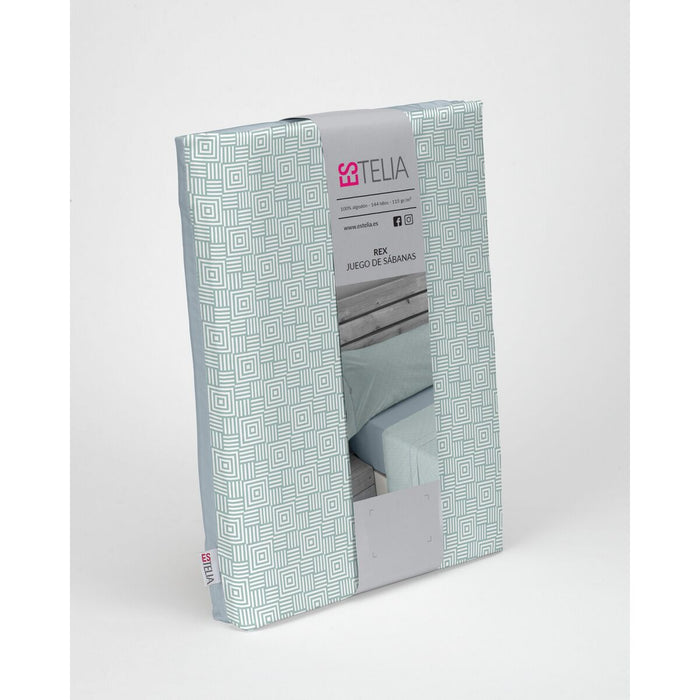 Set de foi Alexandra House Living Estelia Verde soft Pat 105 3 Piese