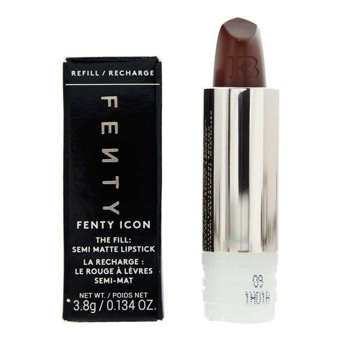 Ruj cremos Fenty Beauty Icon, semi-mat, nuanța 09 She's CEO, reumplere, 3.8 g