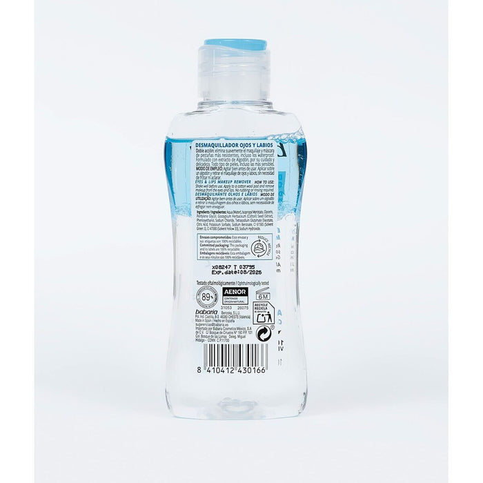 Demachiant Bifazic pentru Față Babaria Ochi Buze (100 ml)