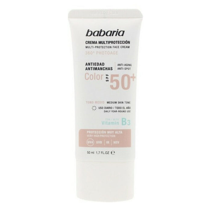 Cremă Antipete Solare Multi-Protection Color Babaria Solar Multiproteccion SPF 50+ 50 ml