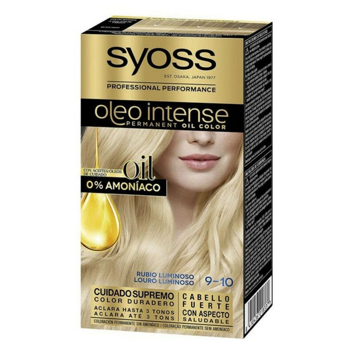 Vopsea Permanentă   Syoss Olio Intense Fără amoniac Nº 9,10 Blond Luminos