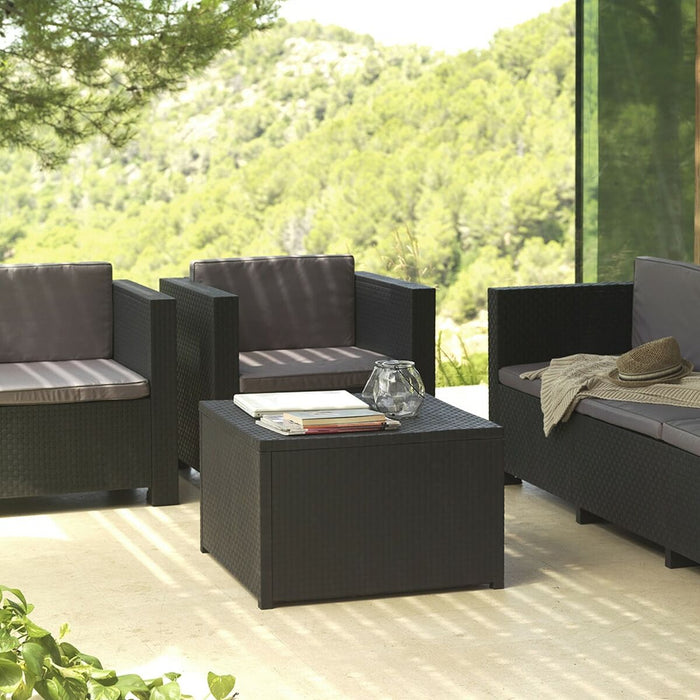 Mobilier de grădină SP Berner Diva Tropea Antracit Gri închis (4 Piese)