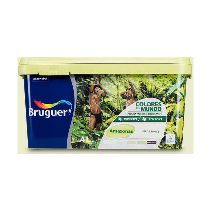 Tablou Bruguer Amazonas 4 L Verde soft