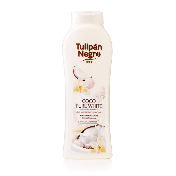 Gel de duș Tulipán Negro Pure White 650 ml Cocos