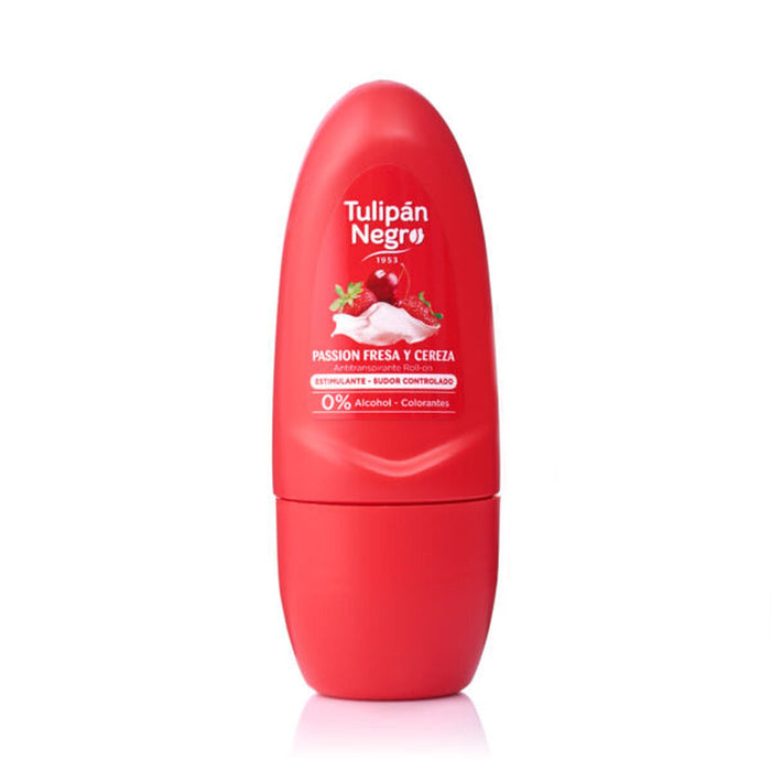 Deodorant Roll-On Tulipán Negro Passion Fresa y Cereza 50 ml