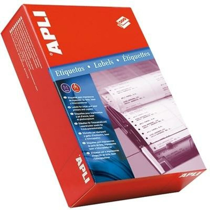 Etichete Apli 500 Frunze Imprimantă Matrice 127 x 48,7 mm Alb