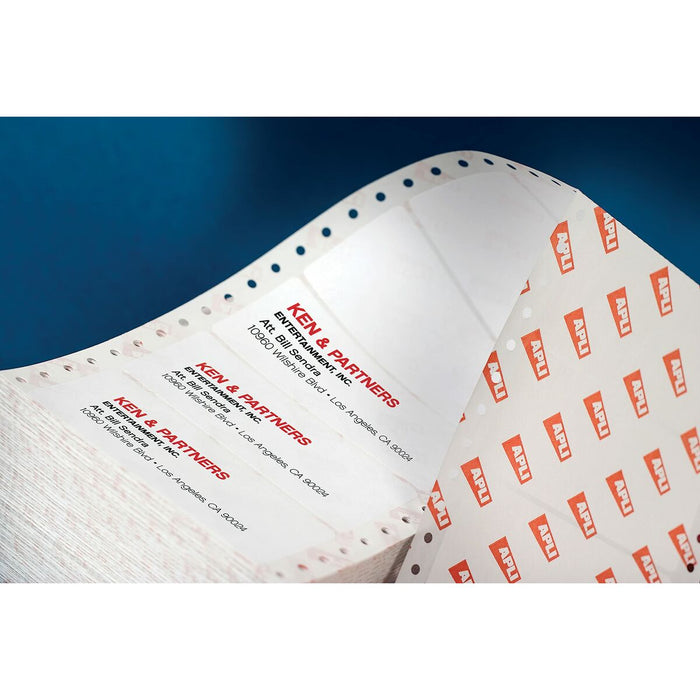 Etichete pentru Imprimantă Apli 88,9 x 36,0 mm Alb 500 Frunze