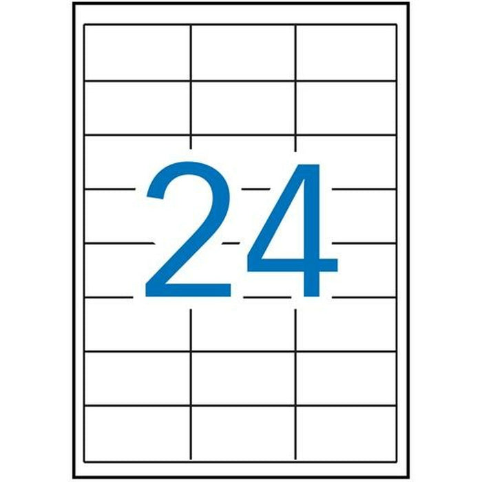 Etichete autoadezive Apli Alb 100 Frunze 64,6 x 33,8 mm