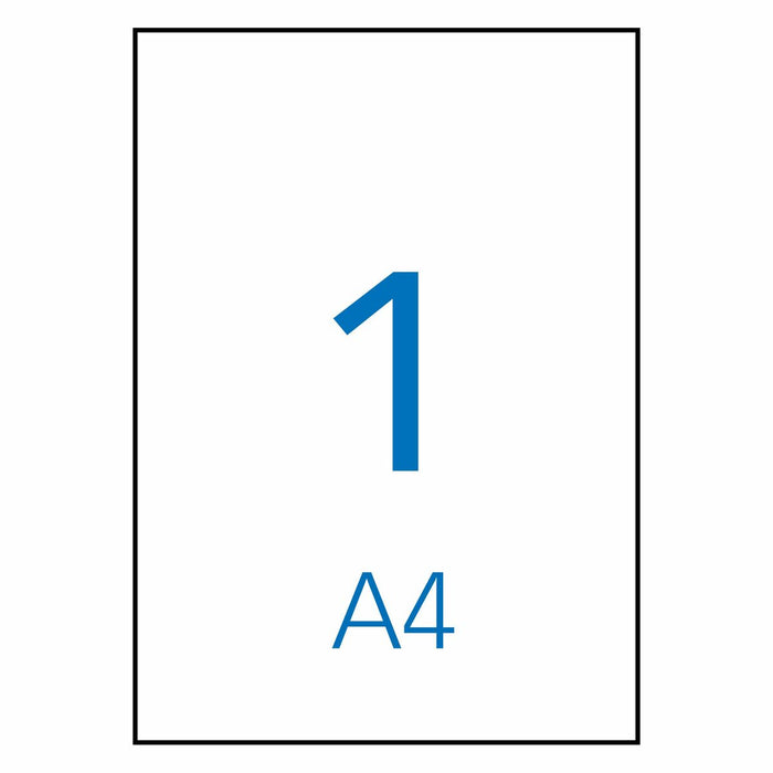 Etichete autoadezive Apli 1281 100 Frunze 210 x 297 mm Alb