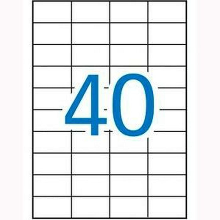 Etichete autoadezive Apli 581286 100 Frunze 52,5 x 29,7 mm Alb