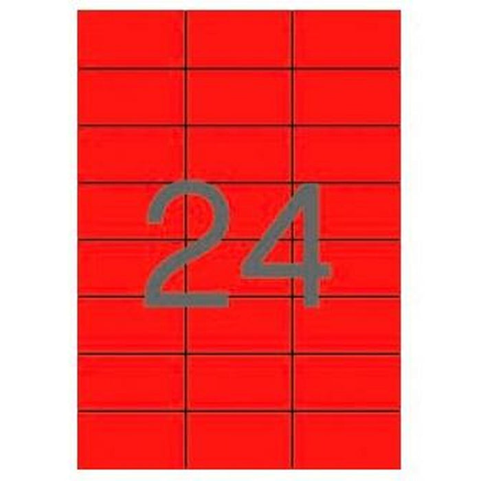 Etichete pentru Imprimantă Apli Roșu 70 x 37 mm