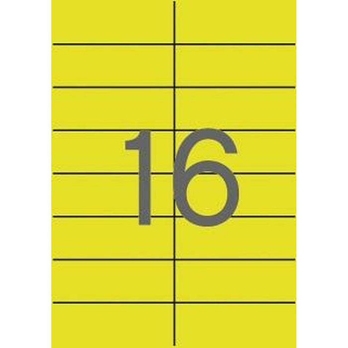Etichete pentru Imprimantă Apli    Galben 105 x 37 mm