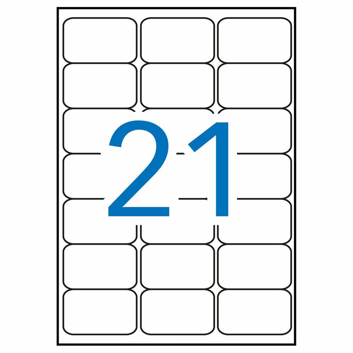 Etichete autoadezive Apli 100 Frunze 63,5 x 38,1 mm Alb