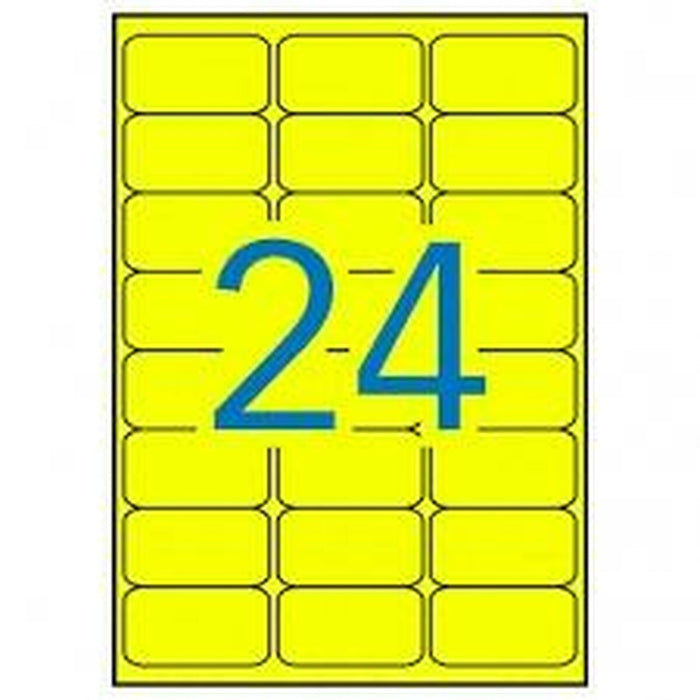 Etichete pentru Imprimantă Apli Galben 64 x 33,9 mm