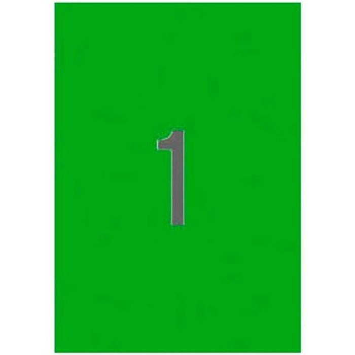 Etichete pentru Imprimantă Apli     Verde 210 x 297 mm