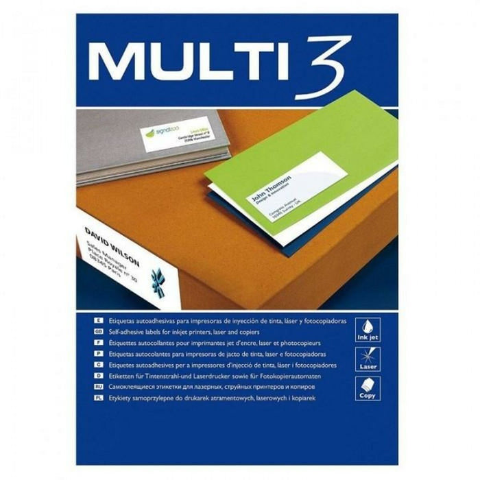 Etichete pentru Imprimantă MULTI 3 70 x 35 mm Alb drept 100 Frunze (24 Unități)