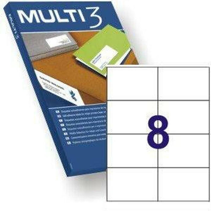 Etichete pentru Imprimantă MULTI 3 105 X 74 mm Alb drept 100 Frunze