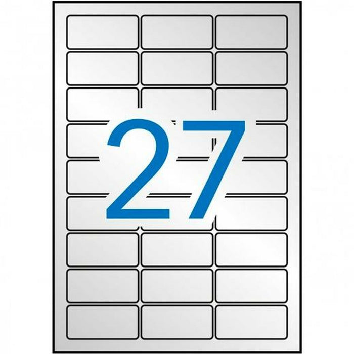 Etichete autoadezive Apli Metalizat Argintiu 63,5 x 29,6 mm