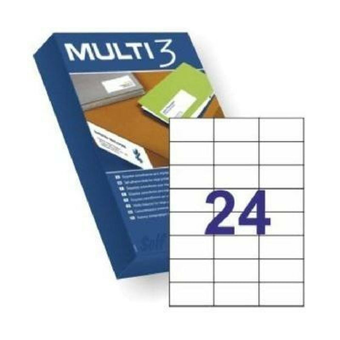 Etichete autoadezive MULTI 3 500 Frunze 70 x 42,4 mm Alb