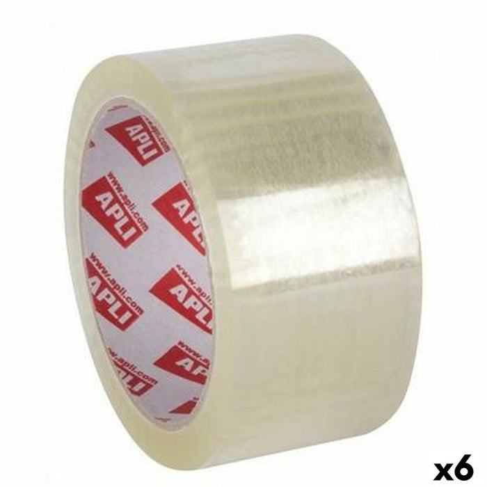 Bandă Adezivă Apli Transparent 48 mm x 66 m (6 Unități)
