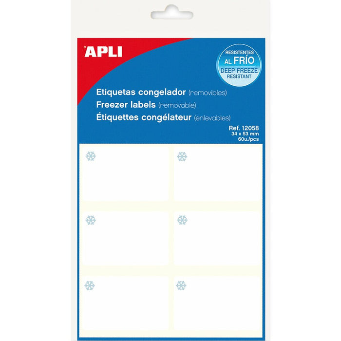 Etichete Apli Alb Congelator 10 Frunze 34 x 53 mm (10 Unități)