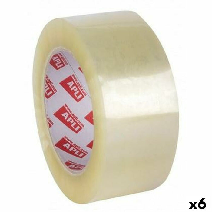 Bandă Adezivă Apli Transparent 48 mm x 132 m (6 Unități)