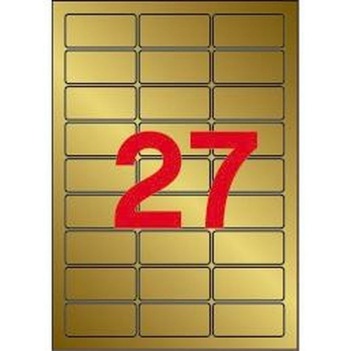 Etichete pentru Imprimantă Apli Auriu* 20 Frunze 63,5 x 29,6 mm