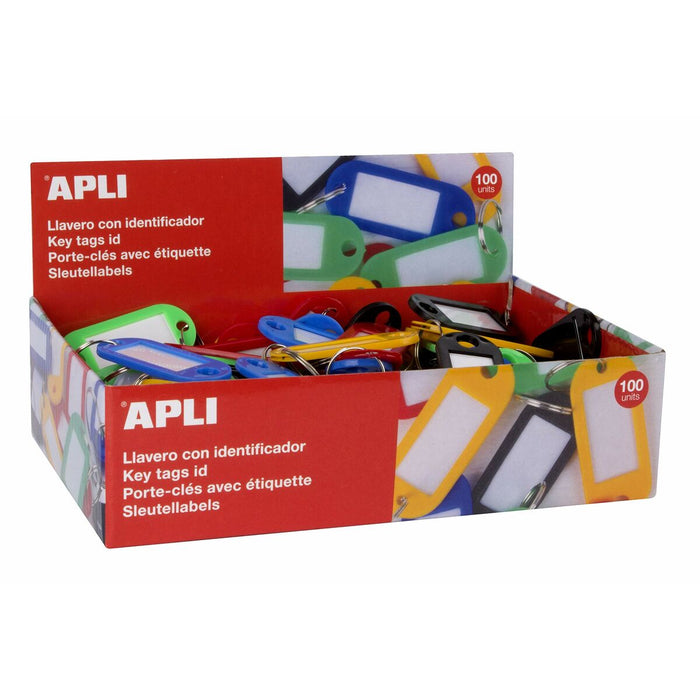 Breloc Apli Etichetă Multicolor 100 Unități 100 Piese