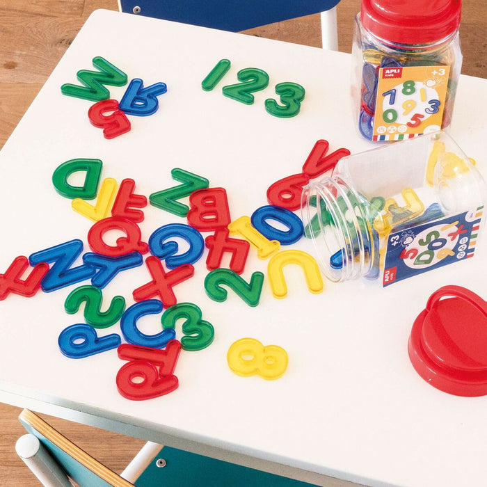Joc Educativ Apli Numere și litere Multicolor Transparent Plastic (24 Piese)