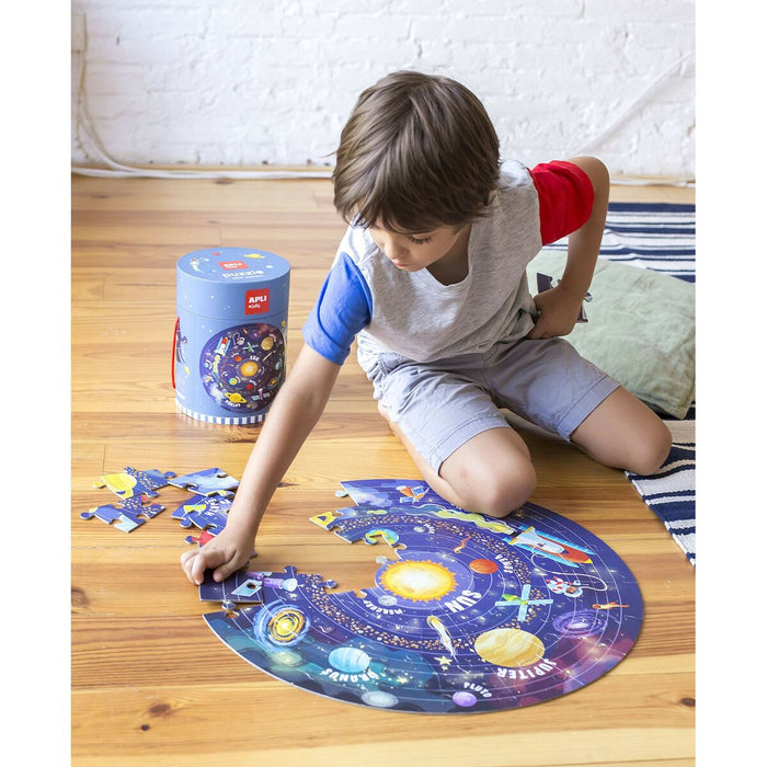 Puzzle Apli Solar System Circular 48 Piese 50 cm