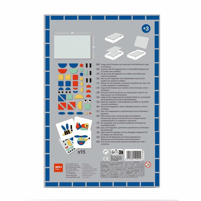 Joc Magnetic Apli Shapes Multicolor
