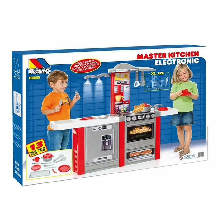 Bucătărie de Jucărie Moltó Master Kitchen Electronic 13 Piese