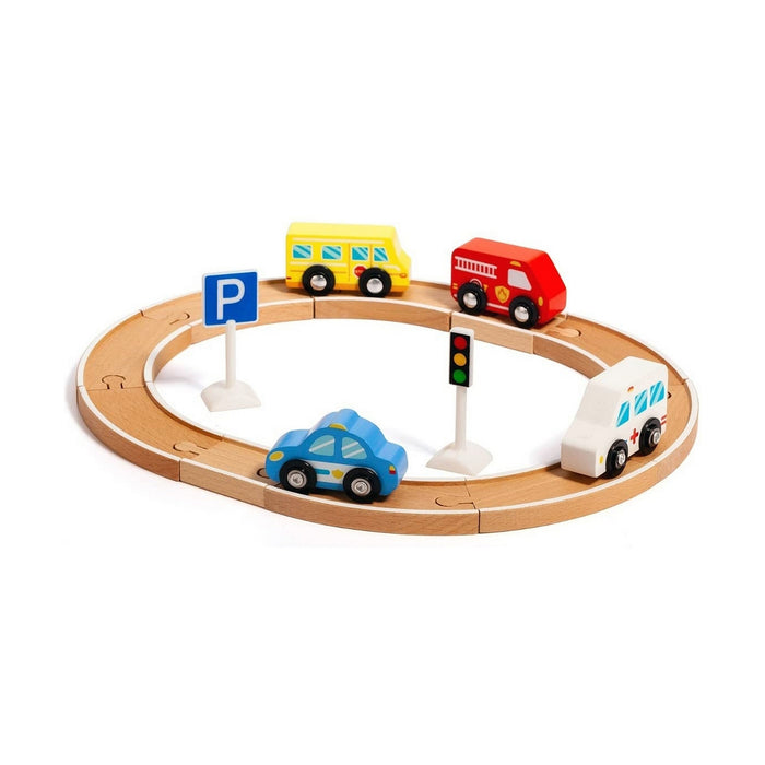 Set de Jucării cu Vehicule Moltó Tracks and Cars 16 Piese