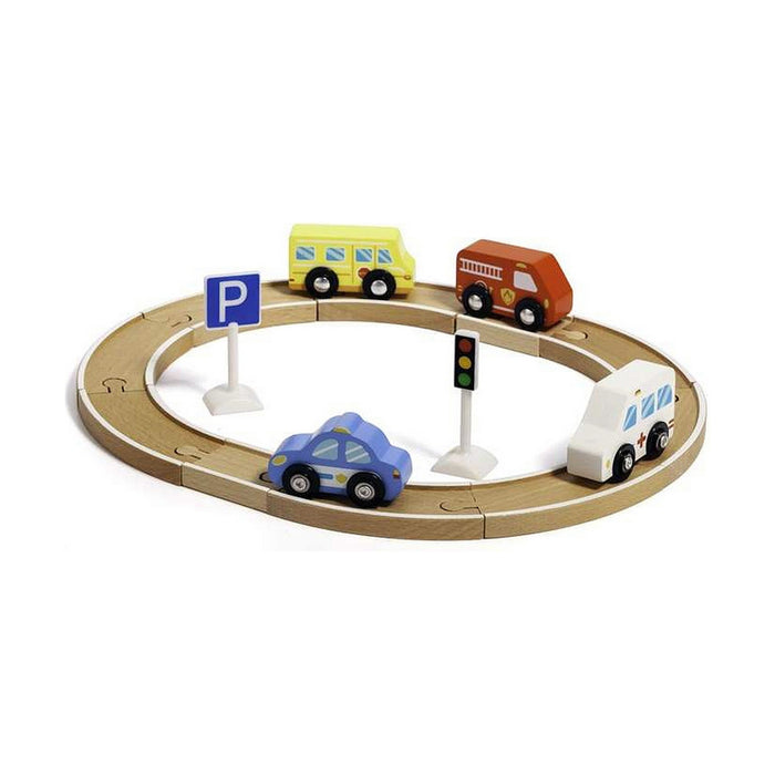 Set de Jucării cu Vehicule Moltó Tracks and Cars 16 Piese
