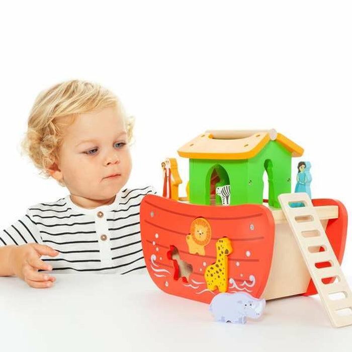 Playset Moltó Noah's ark Lemn 17 Piese
