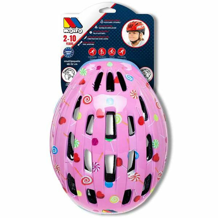 Cască de Ciclism pentru Copii Moltó Roz 48-53 cm