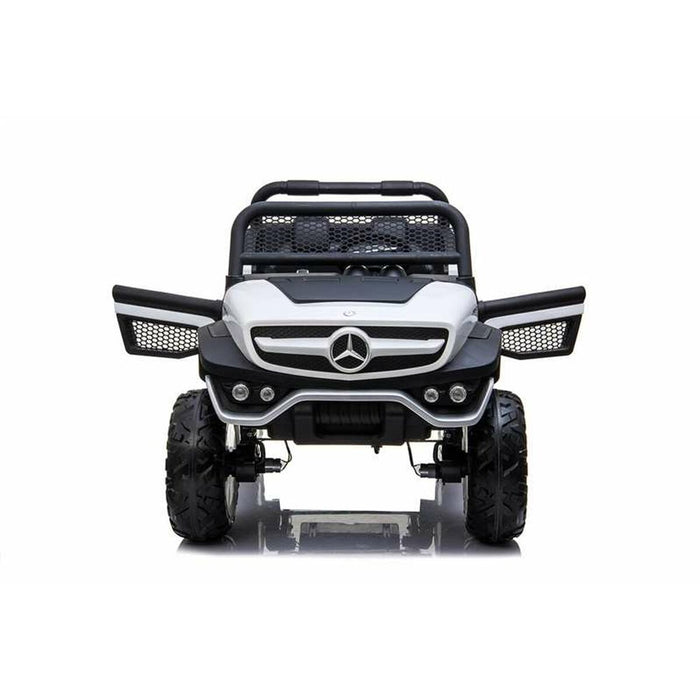 Mașinuță electrică pentru copii Mercedes Benz Unimog Alb 12 V