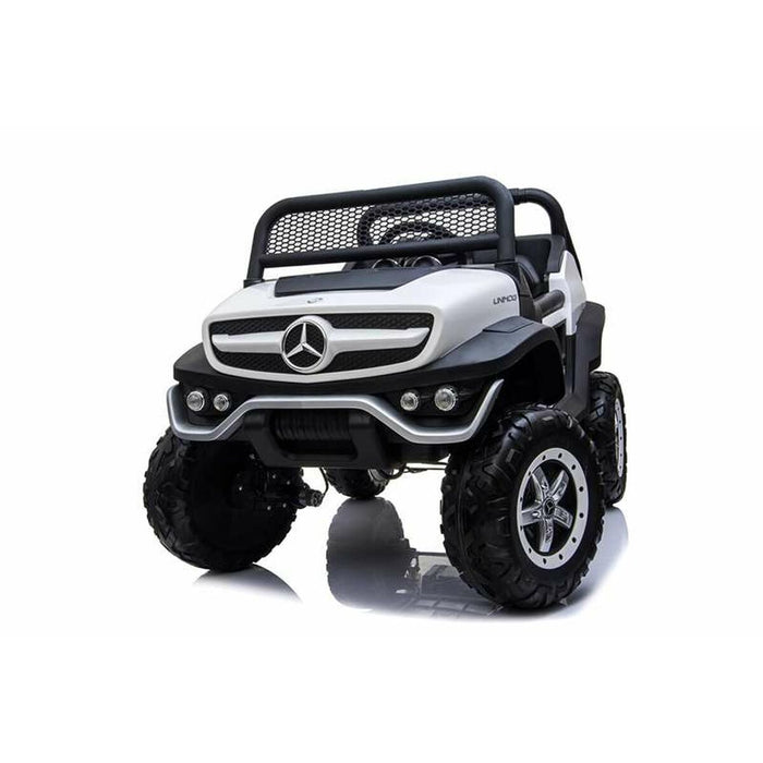 Mașinuță electrică pentru copii Mercedes Benz Unimog Alb 12 V