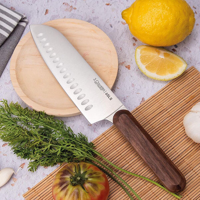 Cuțit Santoku 3 Claveles Oslo Oțel inoxidabil 17,5 cm