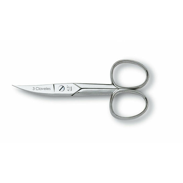 Foarfece de unghii 3 Claveles Oțel carbon Curbat 4,5" Curbă