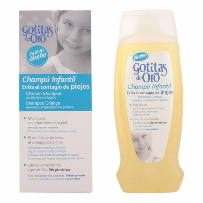Șampon Anti-păduchi Gotitas de Oro Instituto Español Infantil (500 ml) 500 ml