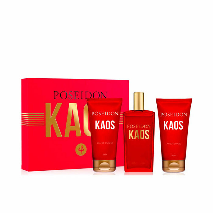 Set de Parfum Bărbați Poseidon Kaos 3 Piese