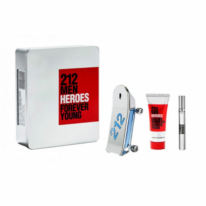 Set de Parfum Bărbați Carolina Herrera 212 Men Heroes Forever Young (3 pcs)