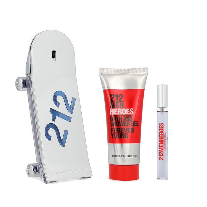 Set de Parfum Bărbați Carolina Herrera 212 Men Heroes 3 Piese