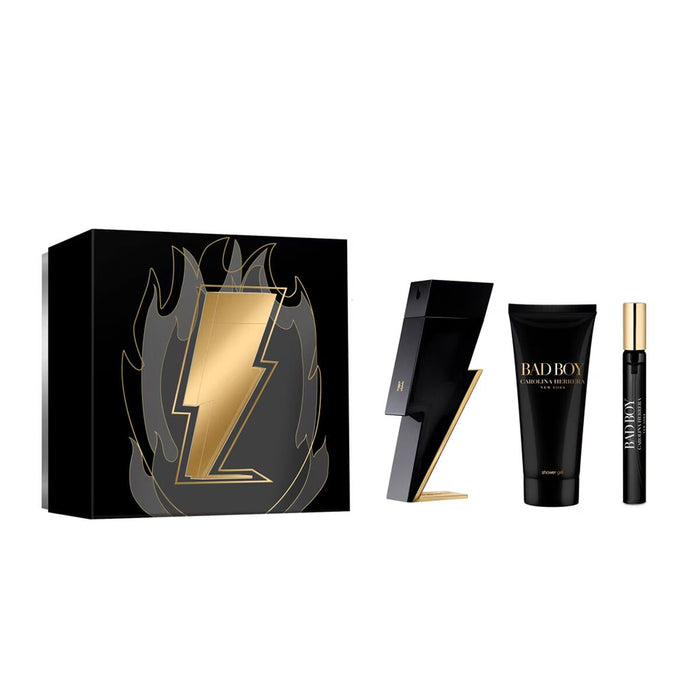 Set de Parfum Bărbați Carolina Herrera Bad Boy 3 Piese