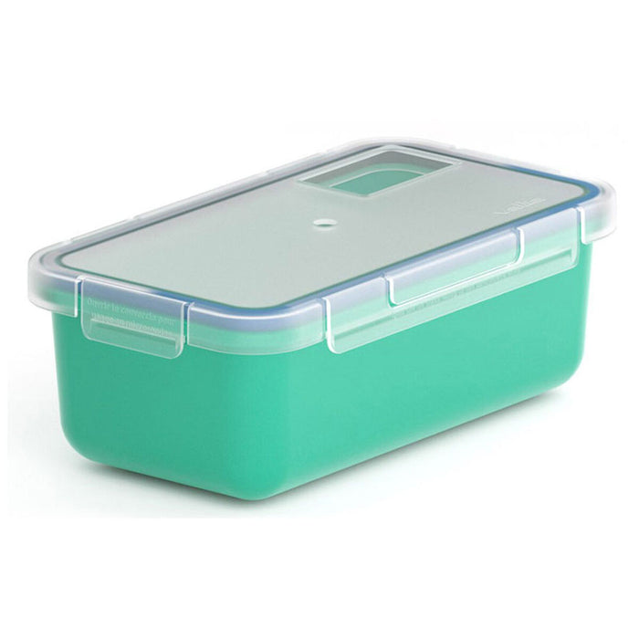 Recipient pentru conservarea alimentelor Valira 6090/97 Ermetic Turquoise termoplastic PBT Dreptunghiular 750 ml